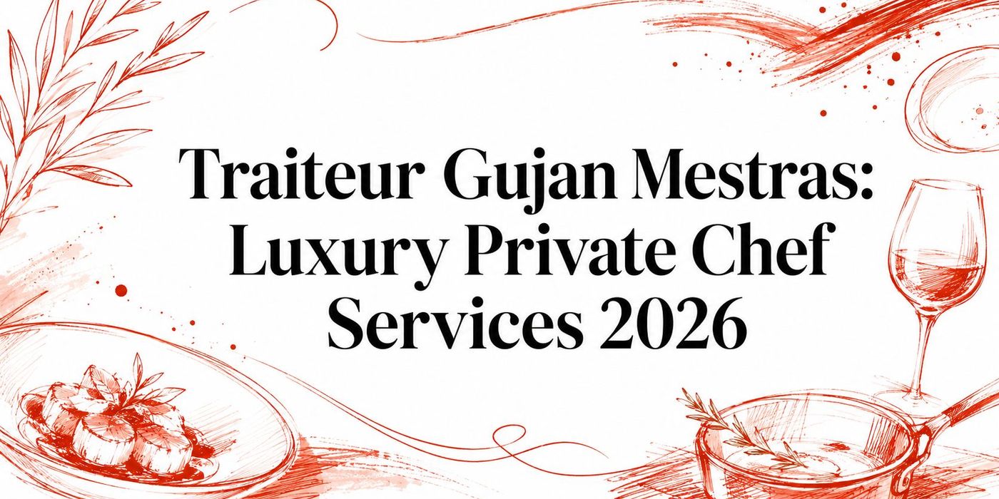 Traiteur Gujan Mestras: Luxury Private Chef Services 2026