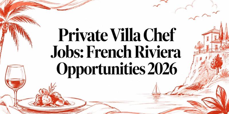 Private Villa Chef Jobs: French Riviera Opportunities 2026