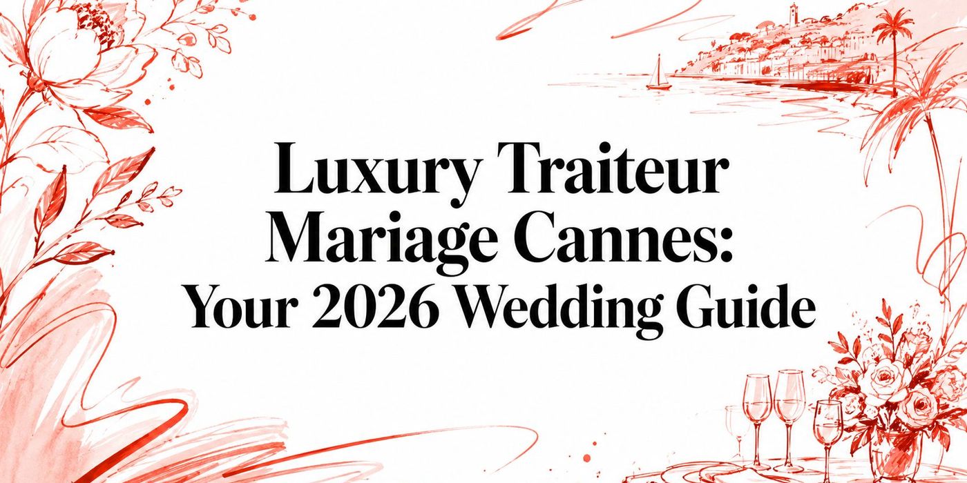 Luxury Traiteur Mariage Cannes: Your 2026 Wedding Guide