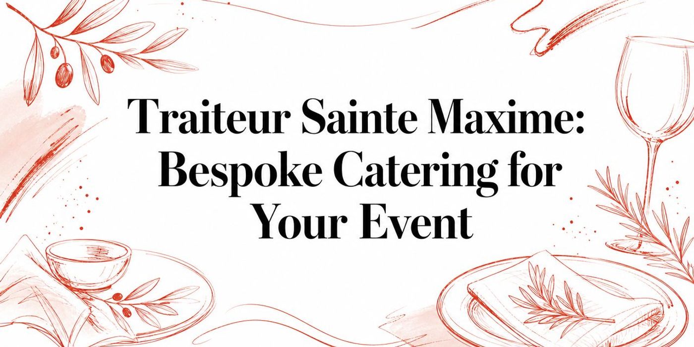 Traiteur Sainte Maxime: Bespoke Catering for Your Event