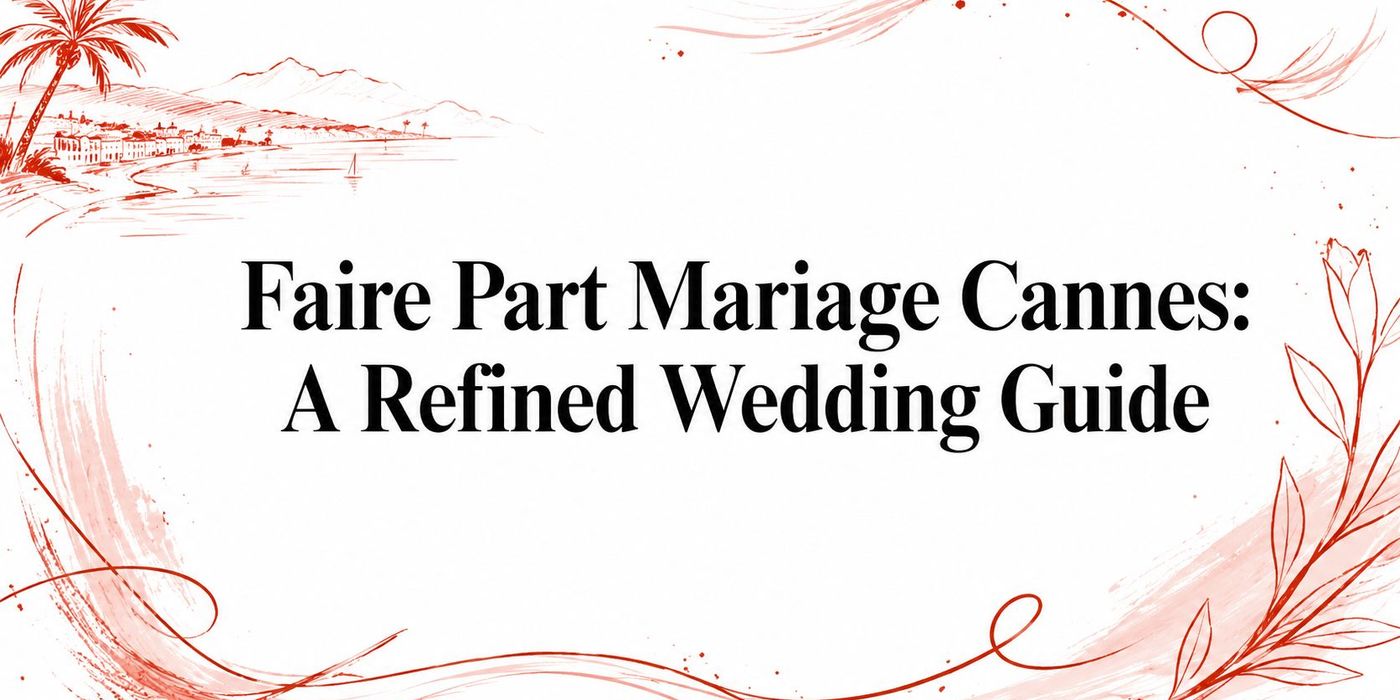 Faire Part Mariage Cannes: A Refined Wedding Guide