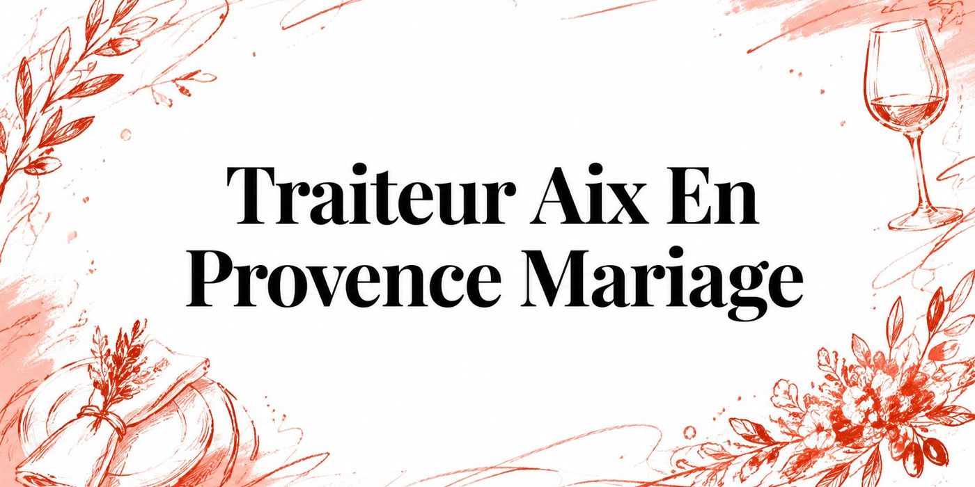 Traiteur Aix En Provence Mariage