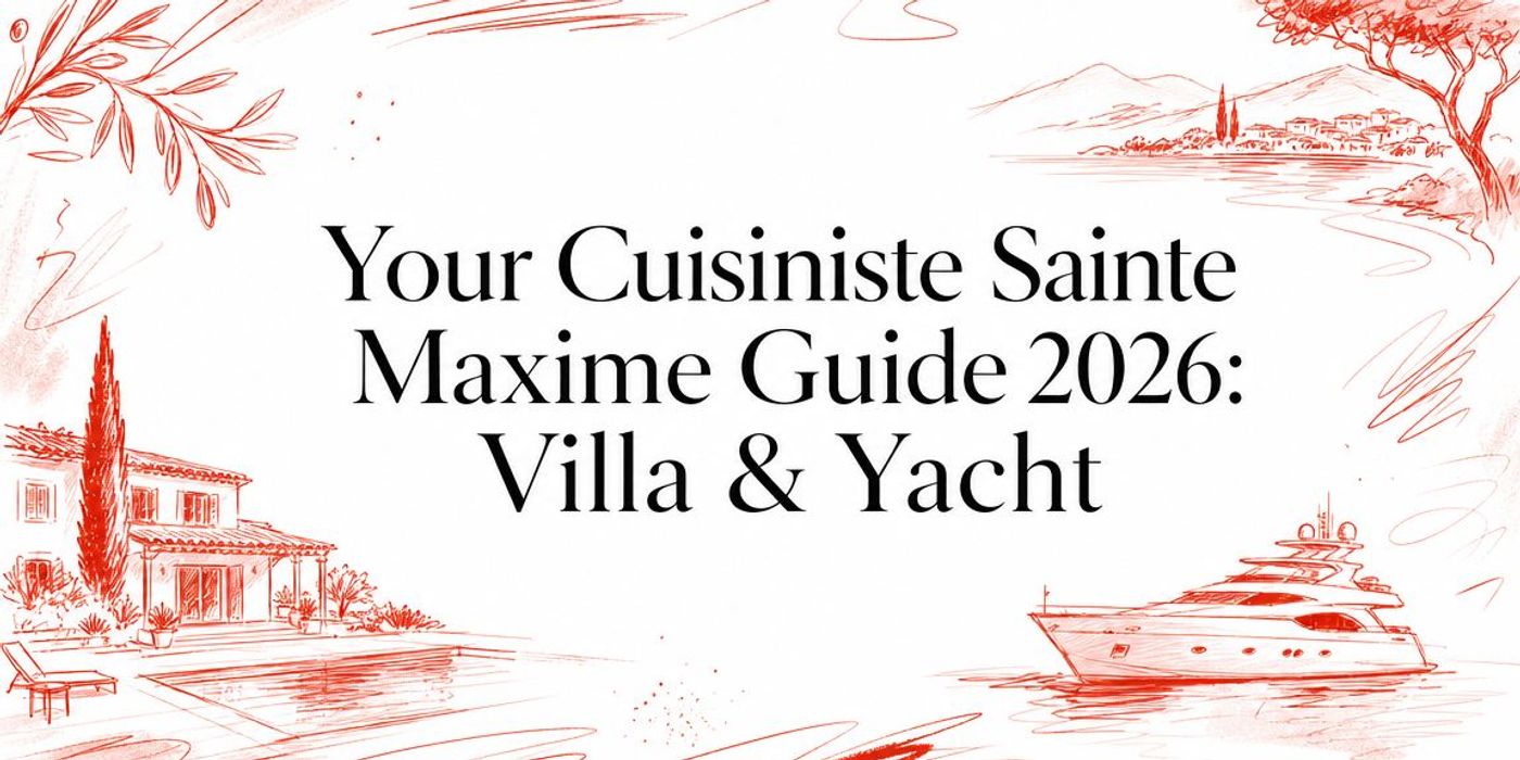 Votre guide 2026 du chef privé à Sainte-Maxime : villas et yachts