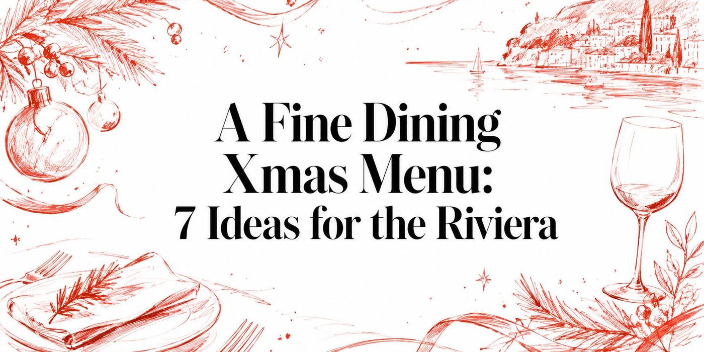 A Fine Dining Xmas Menu: 7 Ideas for the Riviera