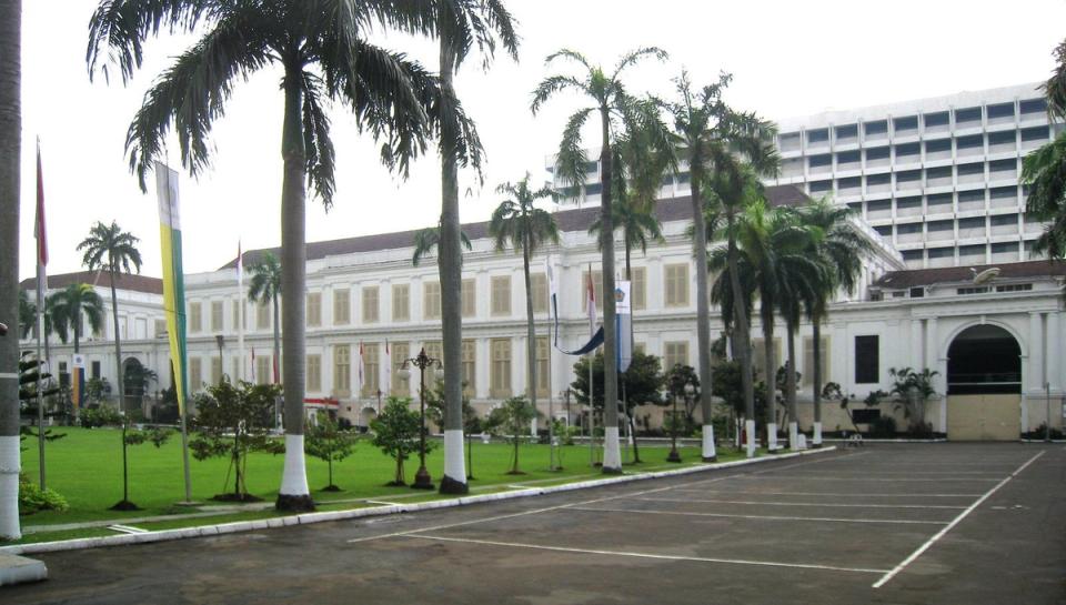 Bangunan ibu pejabat era kolonial Kementerian Kewangan Indonesia di Jakarta.