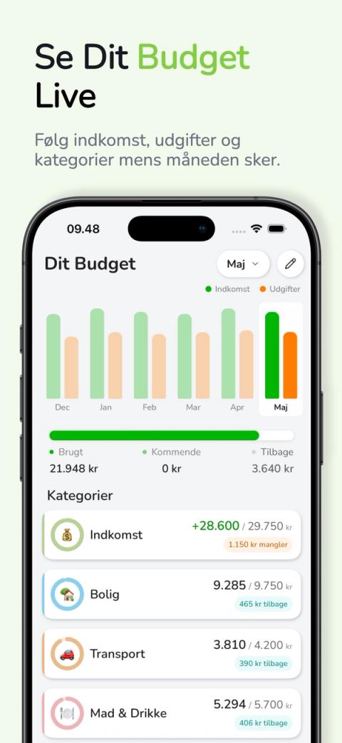 Bliss Budget app skærmbillede 3