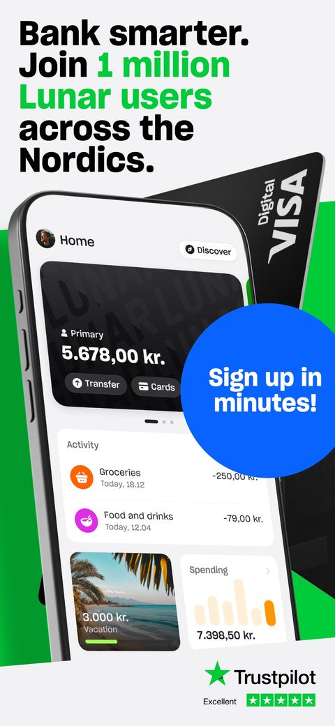 Lunar app skærmbillede 1