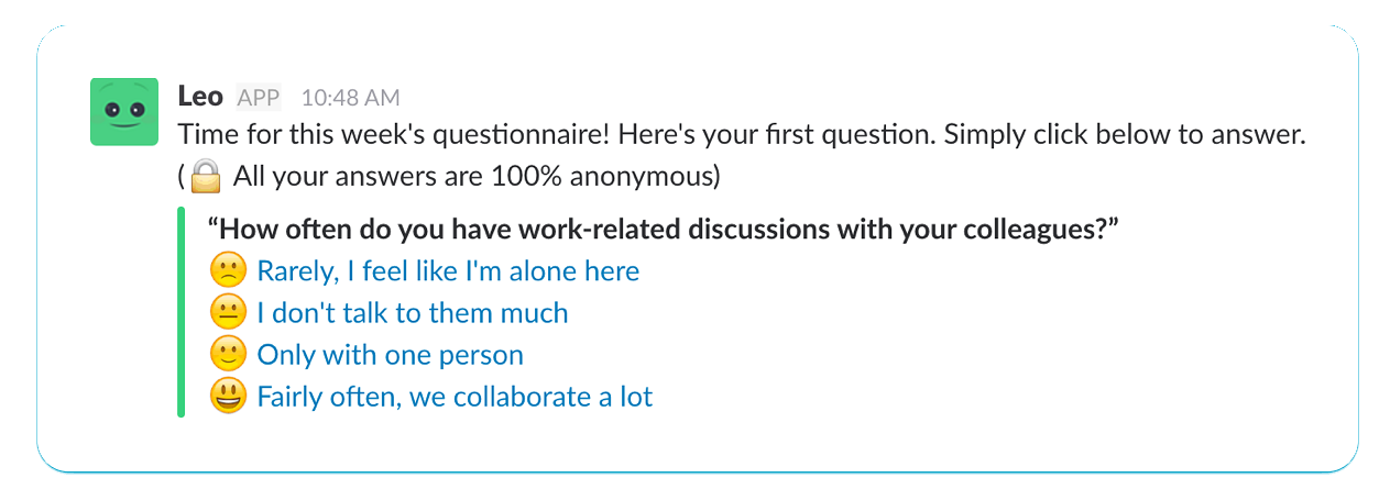 Leo for Slack (remote teams)