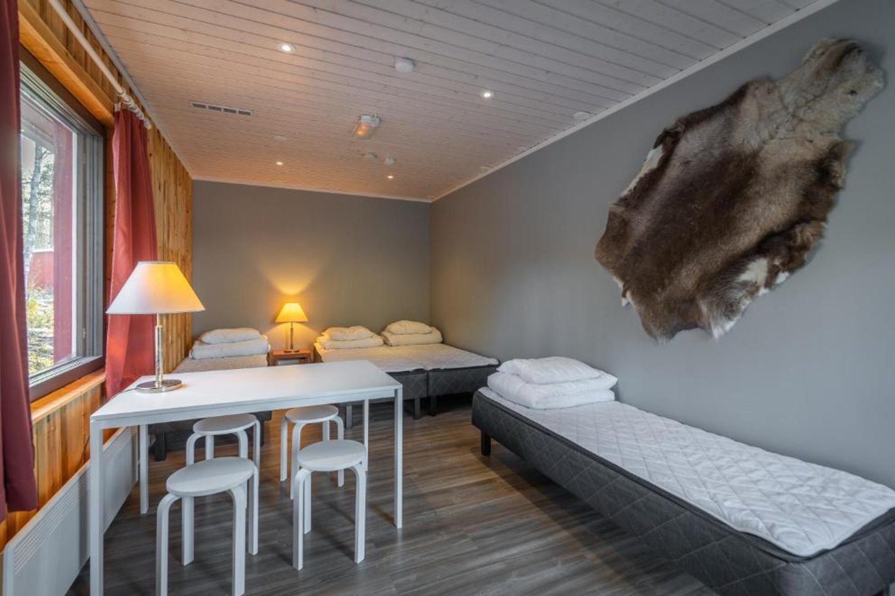 Apartment A at Ivalo River Camping, accommodation for four guests