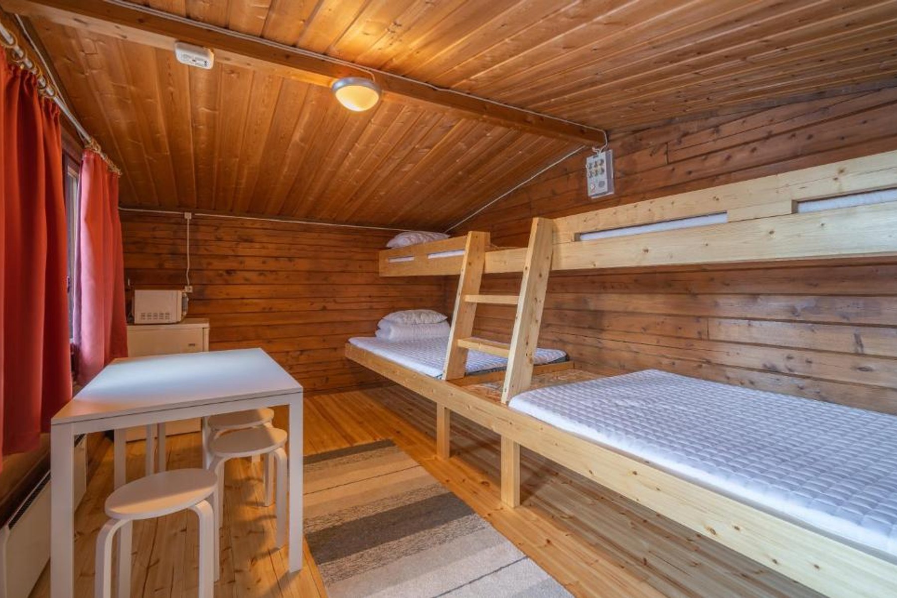 Cottage 11/12 at Ivalo River Camping, accommodation for four guests