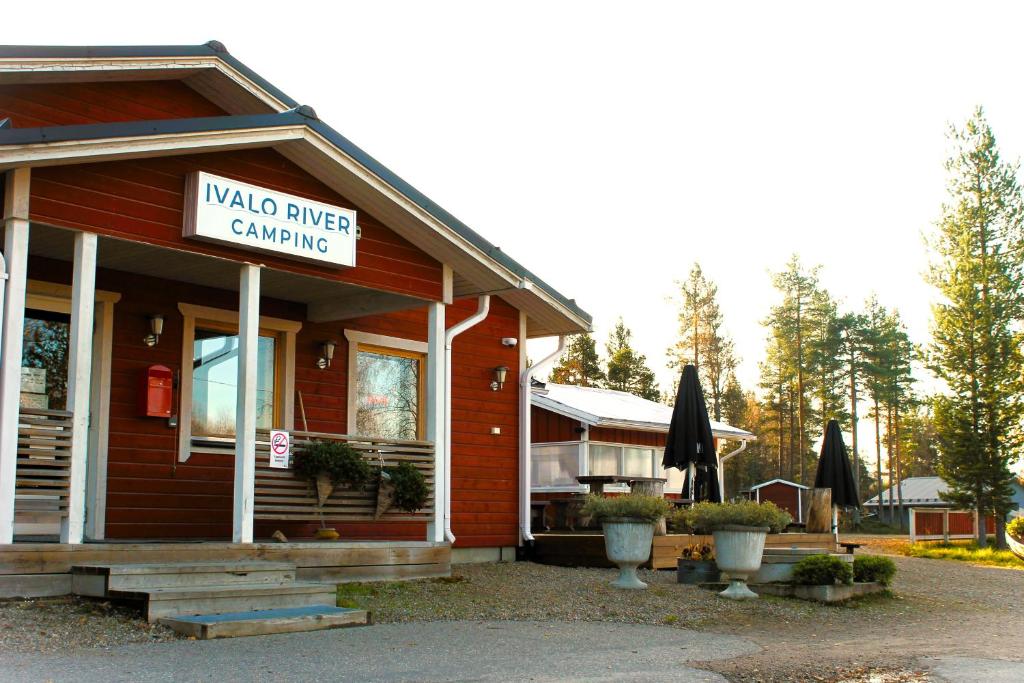 Reception entrance at Ivalo River Camping