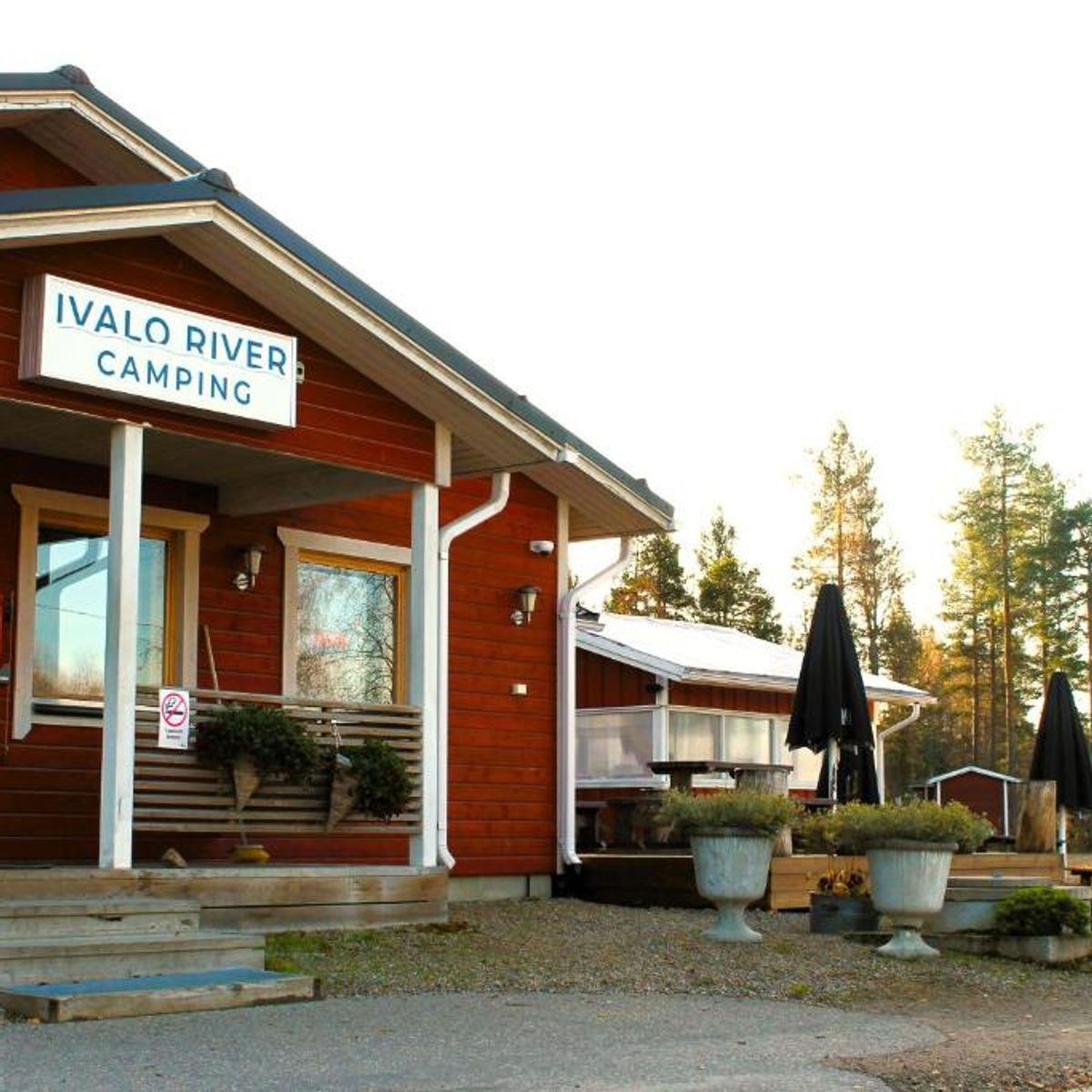 Reception entrance at Ivalo River Camping