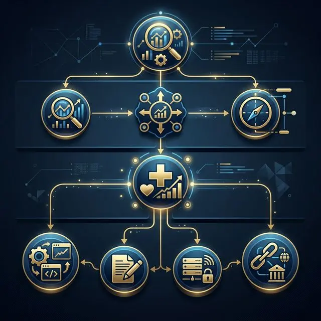 SEO Diagnostic Recovery Framework — Step-by-step flowchart