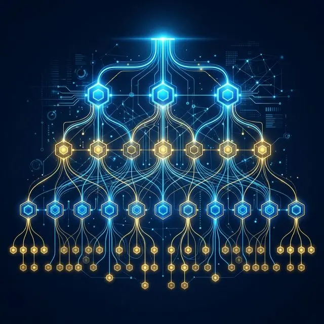 Intent-clustered URL hierarchy tree structure visualization