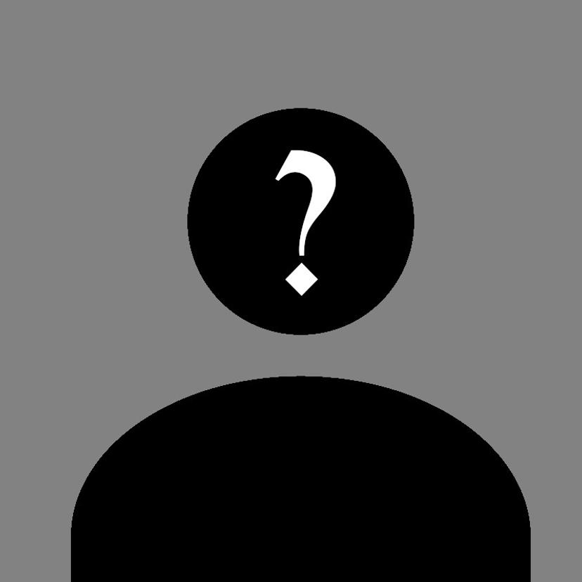 Anonymt profilbilde med spørsmålstegn over.