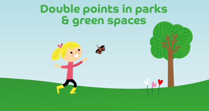 Double points in parks & green spaces