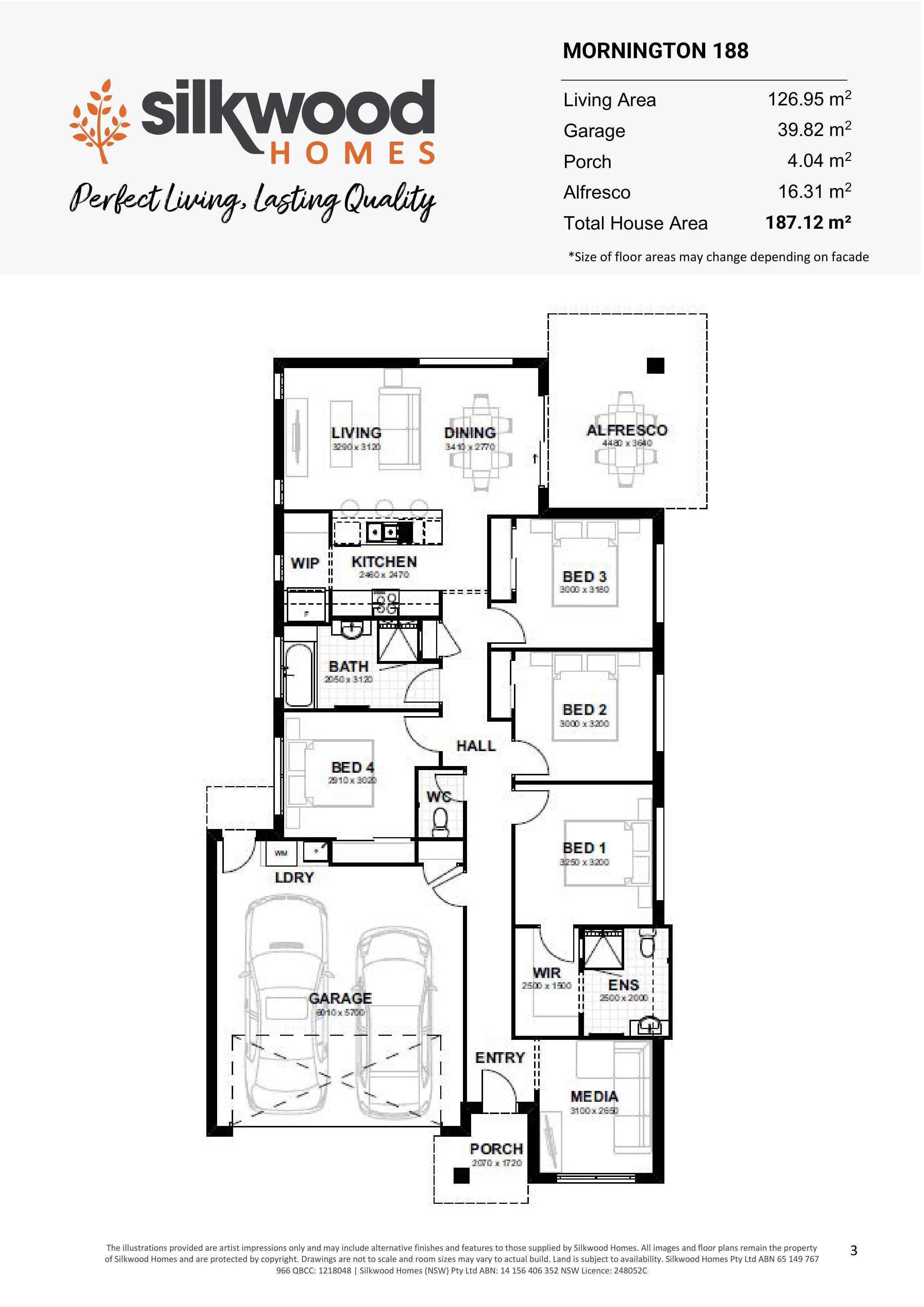 Bellbird Park Enclave Architectural Floorplan