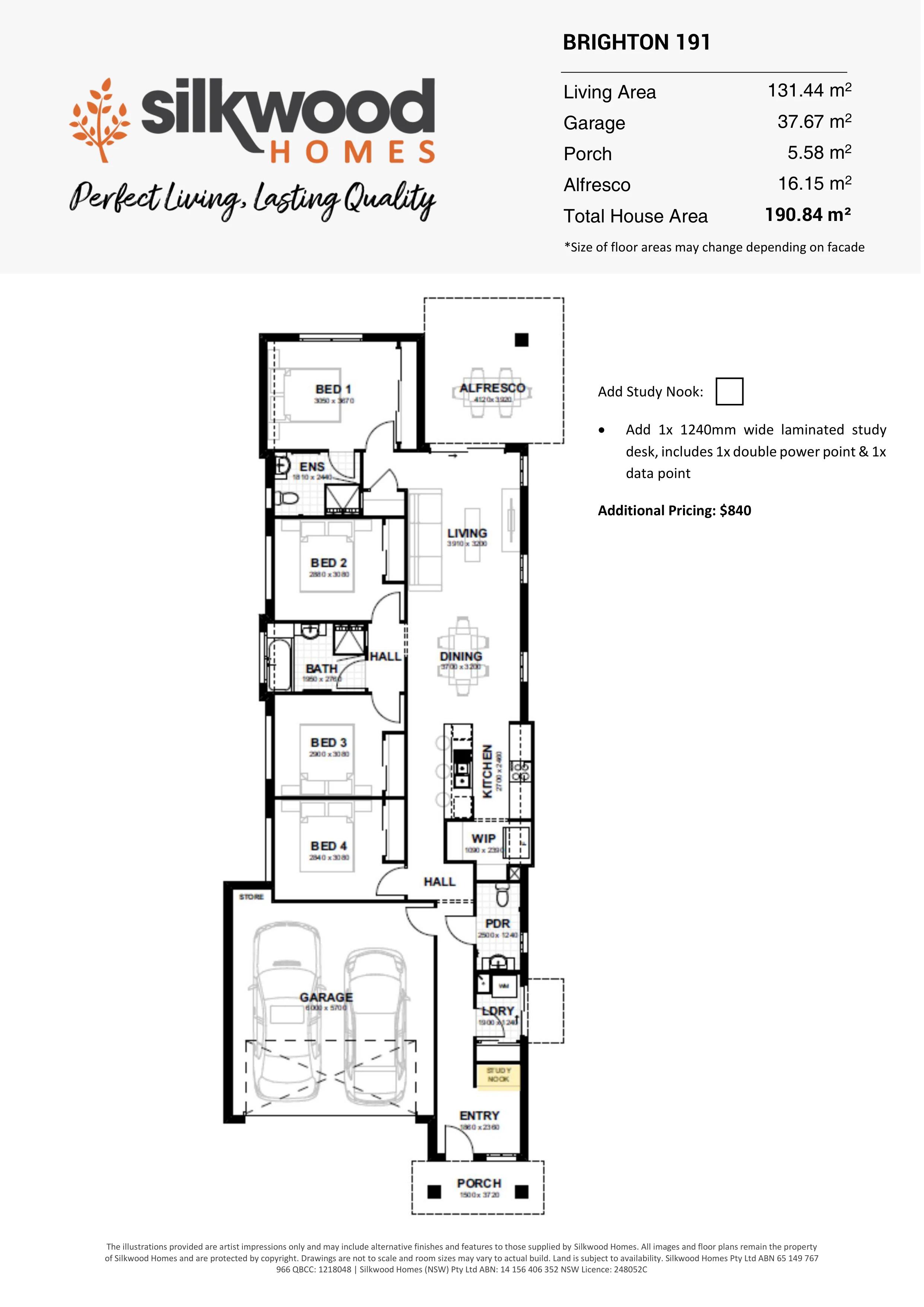 Pilny Enclave Camira Architectural Floorplan