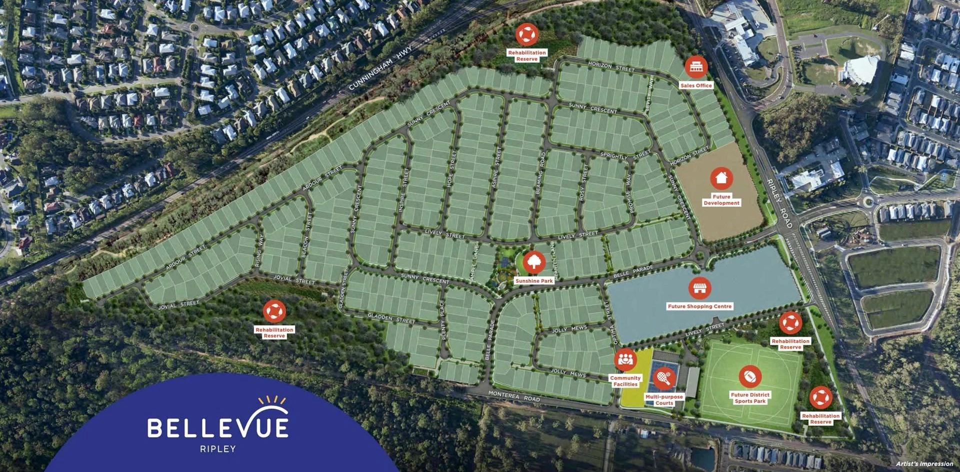 Bellevue Ripley Masterplan & Stage 18 Allotments