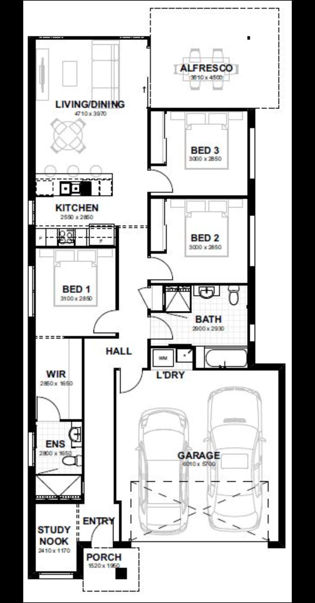 Sage Burpengary Brixton 161 Architectural Floorplan