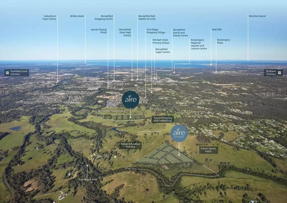 Lilywood Landings Regional Riverfront Enclave Aerial
