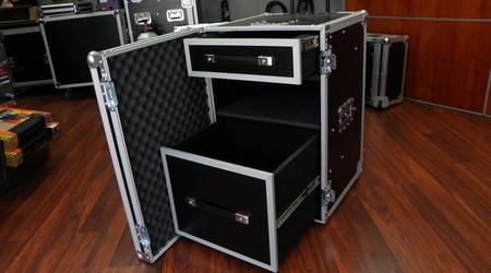 Two Drawer Custom Road Case With Hinged Lid