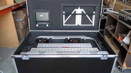 Custom Made Heavy Duty Packer Road Case With Mounted Equipment