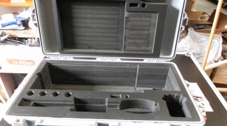 Custom Foam Insert in Base And Lid For Silver Pelican 1605