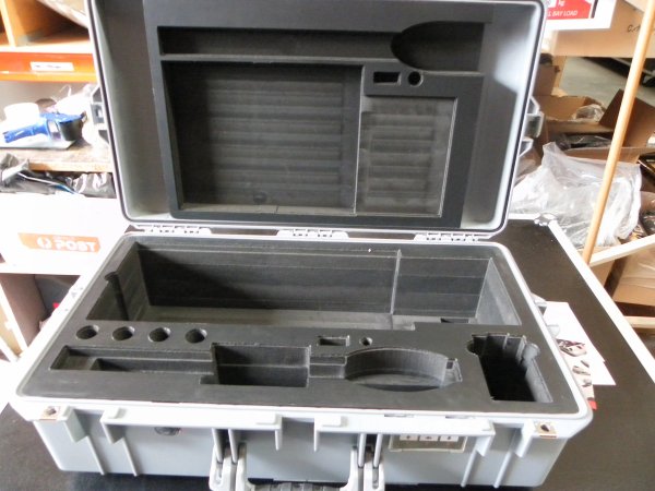 Custom Foam Insert in Base And Lid For Silver Pelican 1605