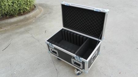 Small Custom Road Case With Wheels To Transport Laptops