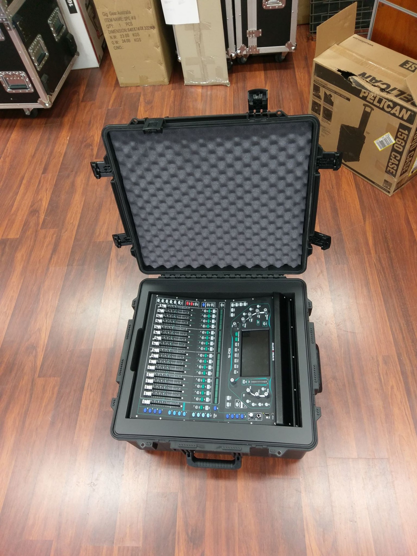 Custom CNC Insert For SQ7 Mixer Inside Pelican Storm Case