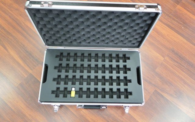 Sales Display Briefcase With Custom Foam Insert and Screen Printing