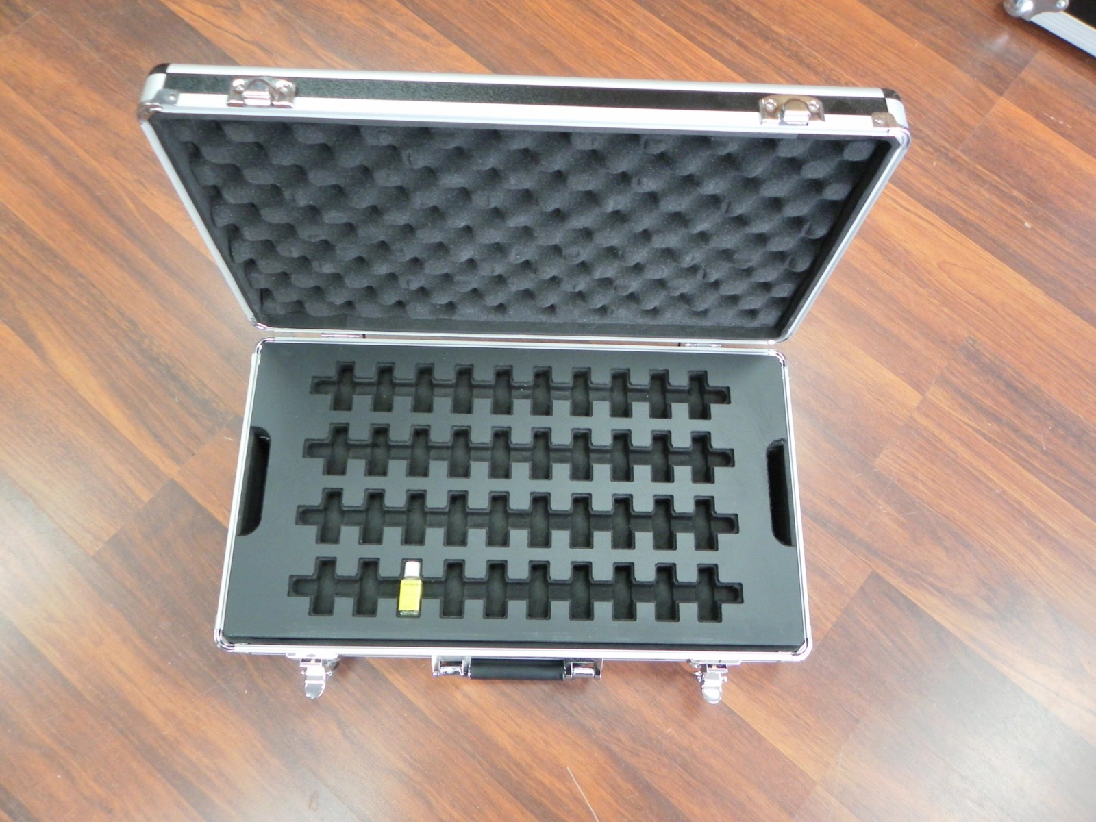 Sales Display Briefcase With Custom Foam Insert and Screen Printing