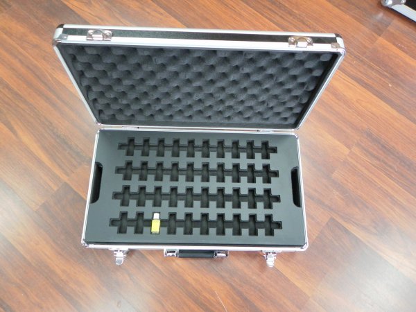 Sales Display Briefcase With Custom Foam Insert and Screen Printing