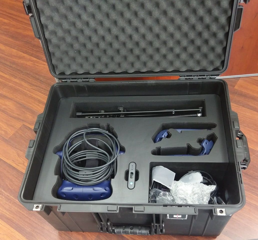 Custom Foam Insert For HTC Vive VR Headset In A Pelican 1637 Air (view 3 of 7)