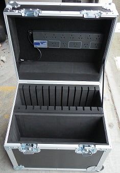 Custom Made Multi iPad Road Case With Wheels and Handles (view 7 of 10)