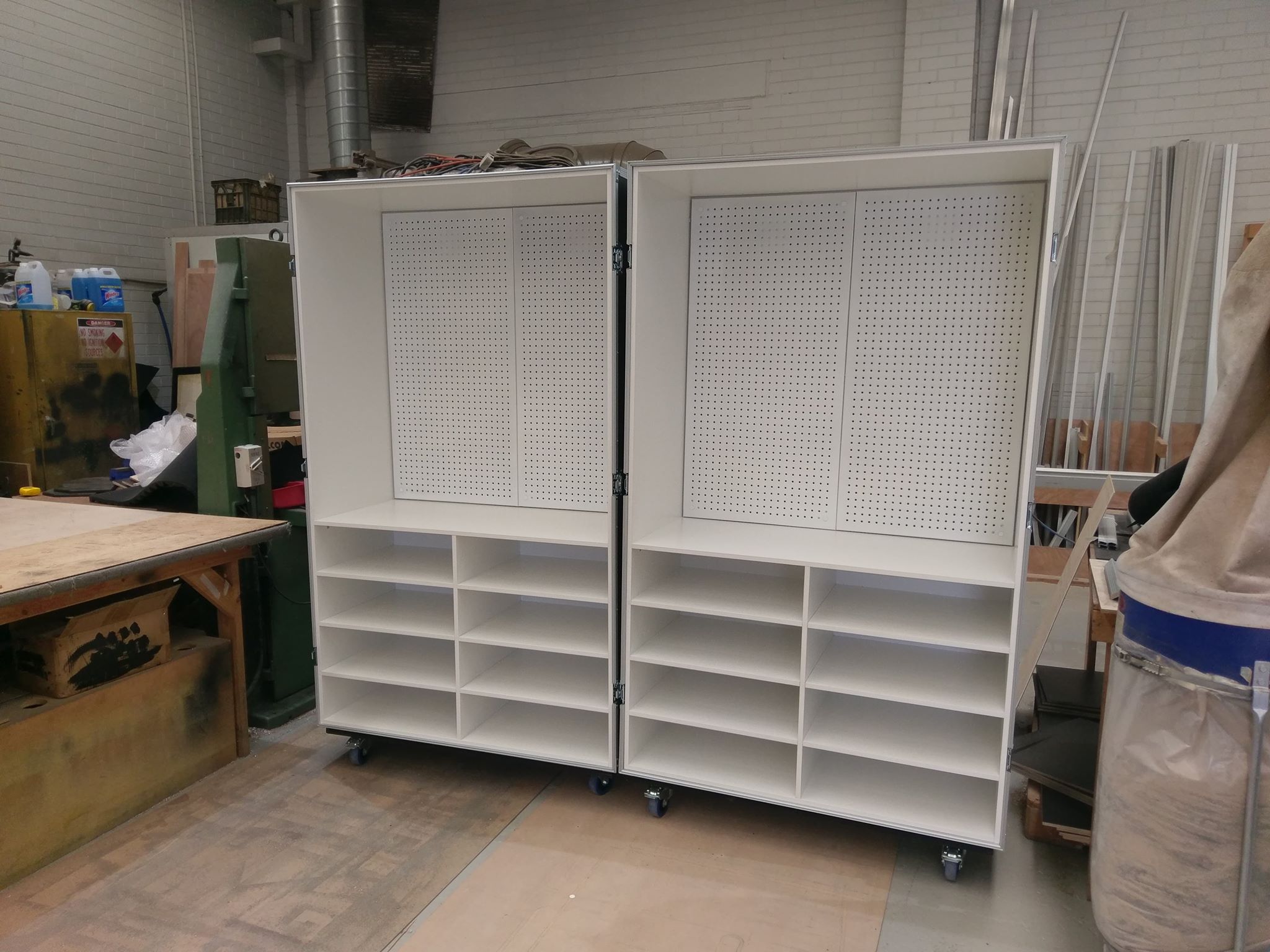 Wardrobe Style Road Case / Merchandise Case on Base Castor (view 3 of 7)