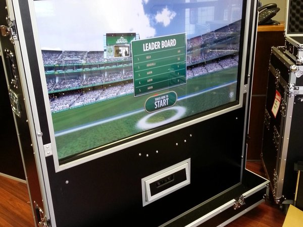 Custom Interactive Mounted Screen Road Case Unit