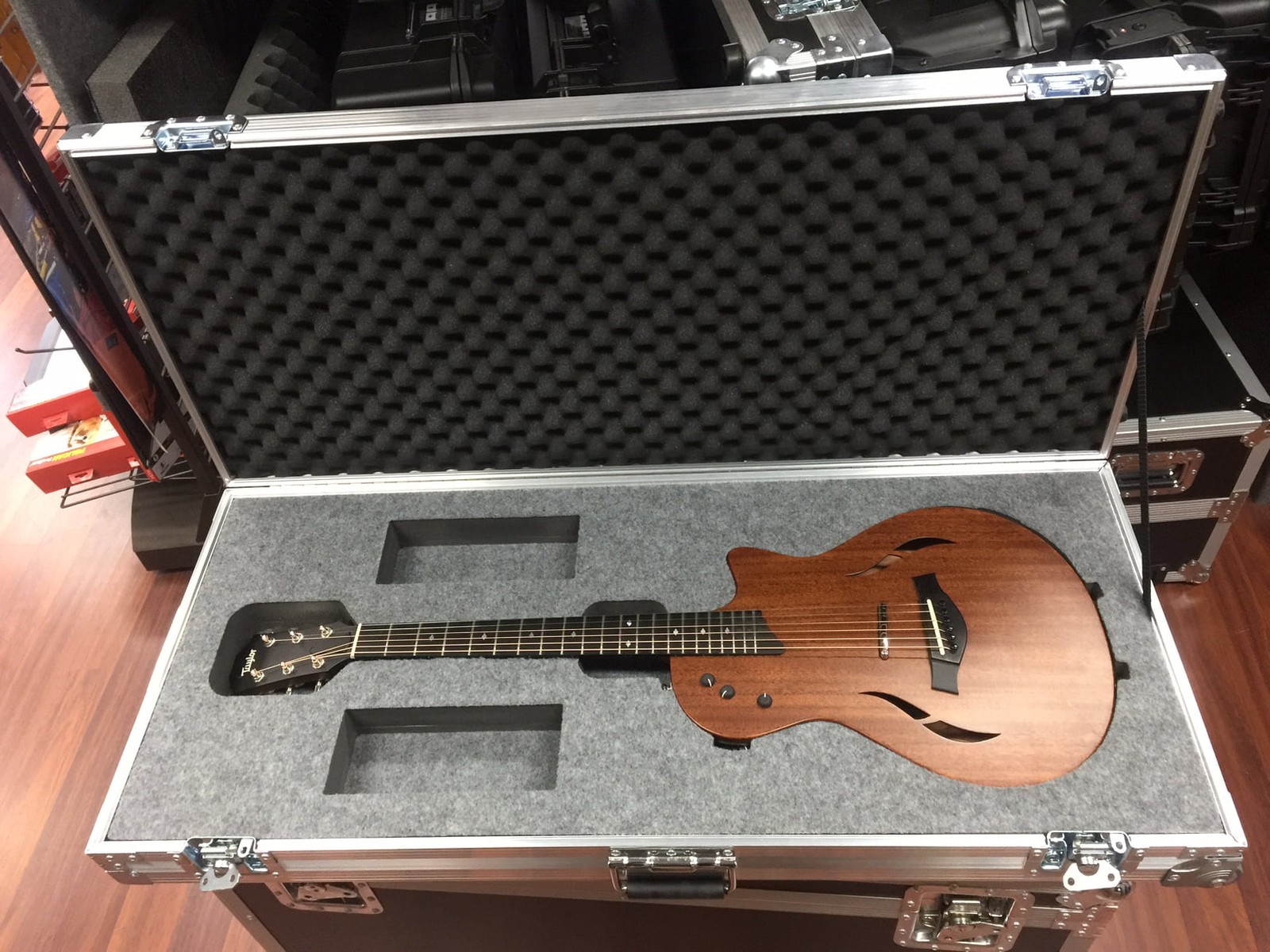 Custom Guitar Case and Foam Insert For Taylor T5Z Acoustic Guitar