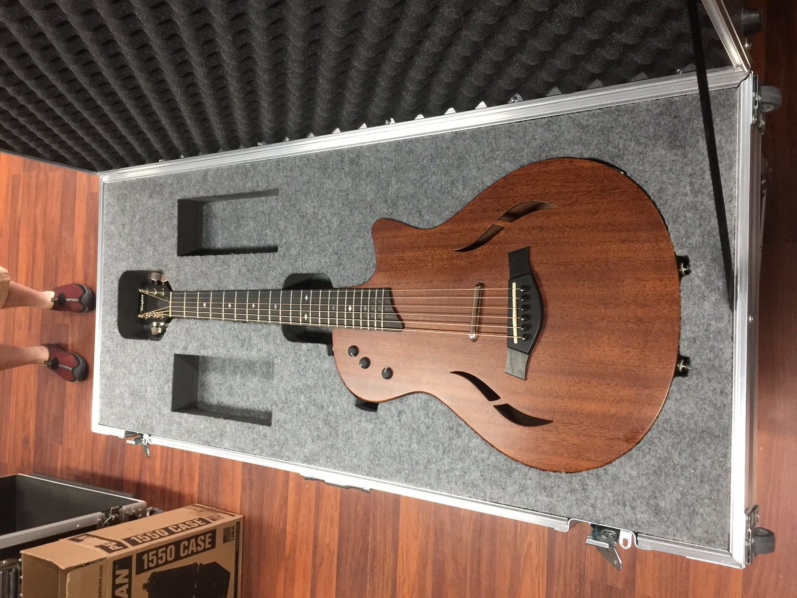 Custom Guitar Case and Foam Insert For Taylor T5Z Acoustic Guitar (view 3 of 3)