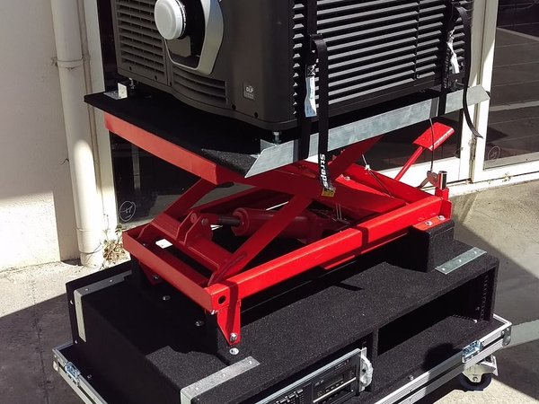 Projector Road Case With Scissor Lift and Base Castors