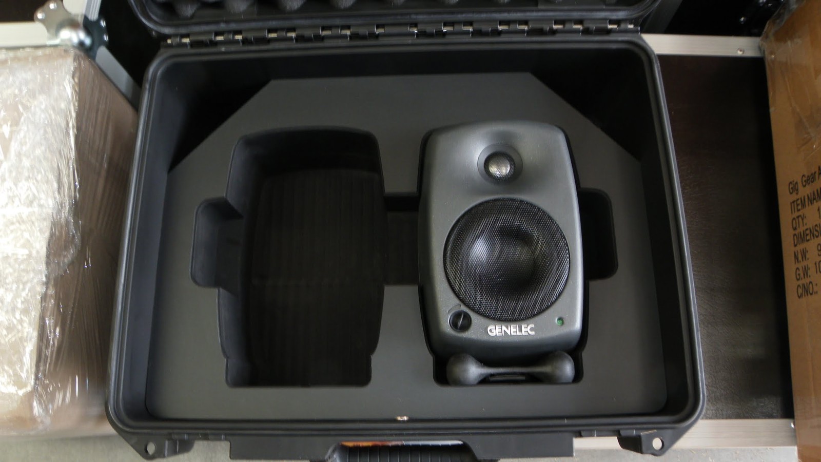 Pelican Case Custom Foam Insert For Genelec 8020c Speakers