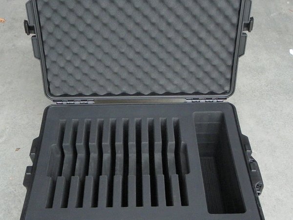 Pelican 1560 Case Custom Foam Insert Dividers To Suit Multiple Tablets
