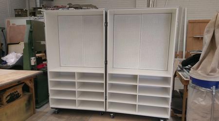 Wardrobe Style Road Case / Merchandise Case on Base Castor