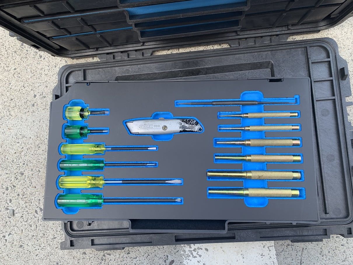 Custom Foam Removable Drawer Inserts For Pelican 0450 Toolbox (view 6 of 10)