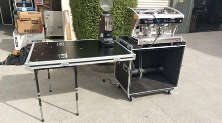 Portable Coffee Machine Workstation Road Case