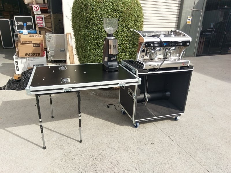 Portable Coffee Machine Workstation Road Case