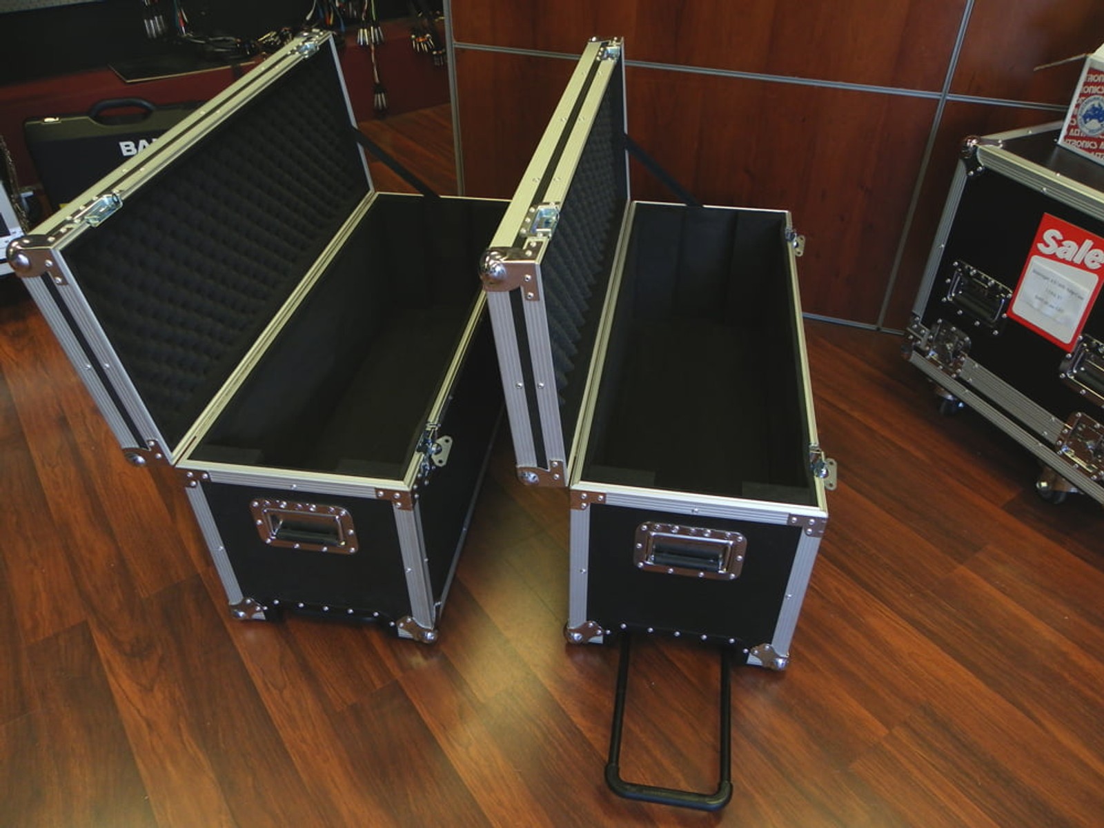 Custom Rolling Speaker Case With Extendable Handles