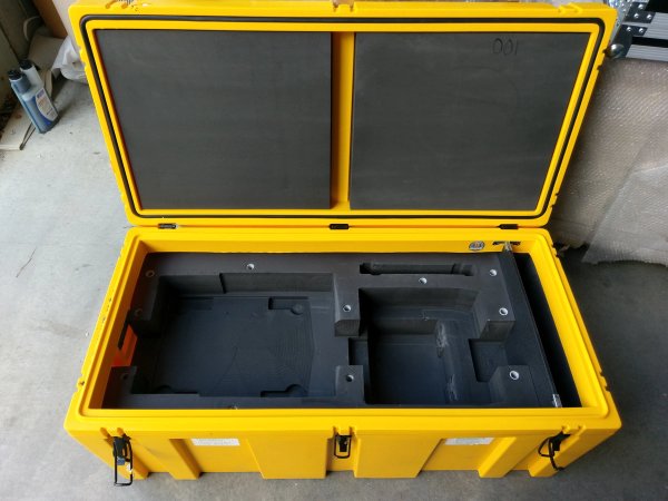 Custom Foam Insert For Yellow Trimcast Spacecase