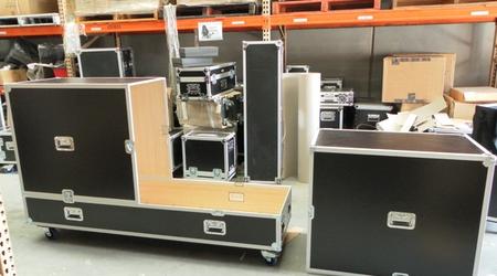 Blank Screen Road Case Before Screen Lift Goes In